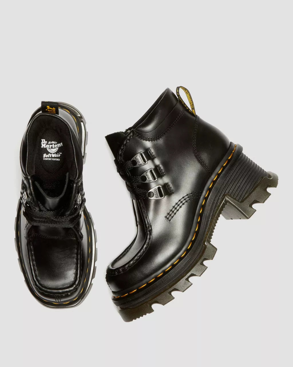 Corran 3-Eye Atlas Leather Heeled Boots
