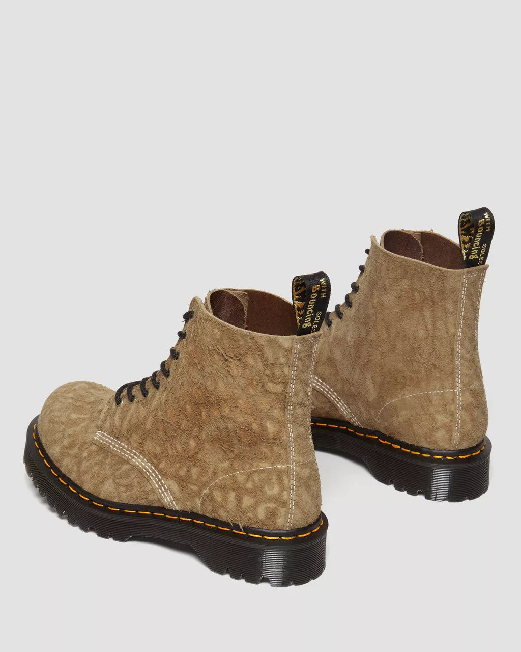 DR MARTENS 1460 Pascal Made in England Emboss Suede Lace Up Boots
