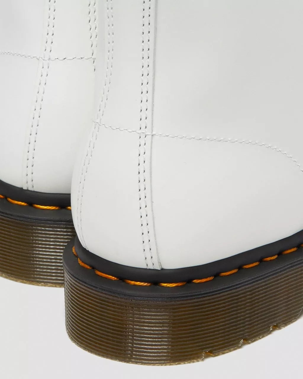 DR MARTENS 101 Yellow Stitch Smooth Leather Ankle Boots