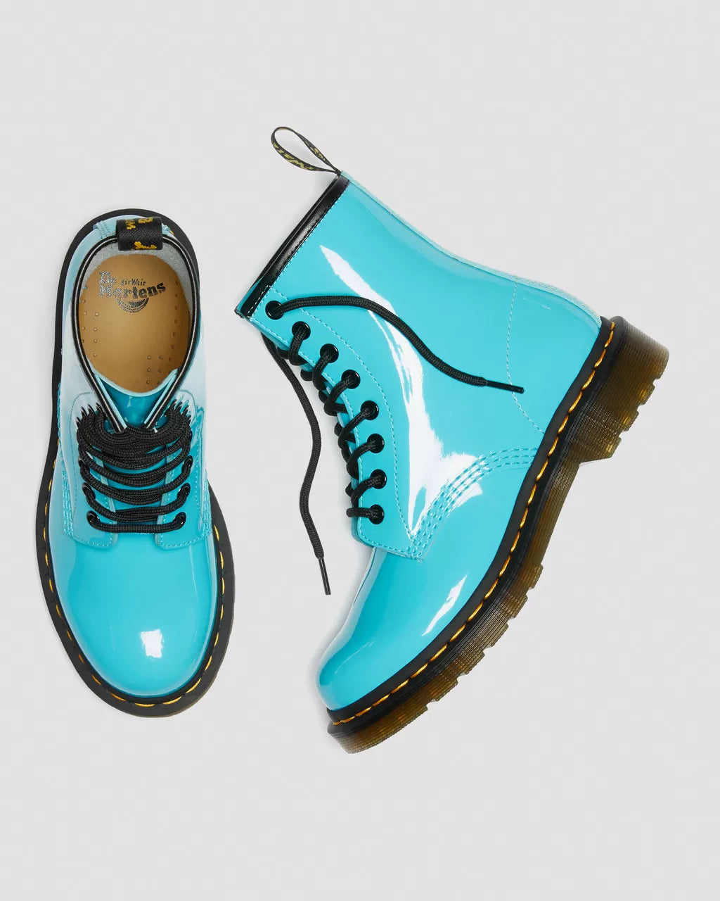 DR MARTENS 1460 Patent Leather Lace Up Boots