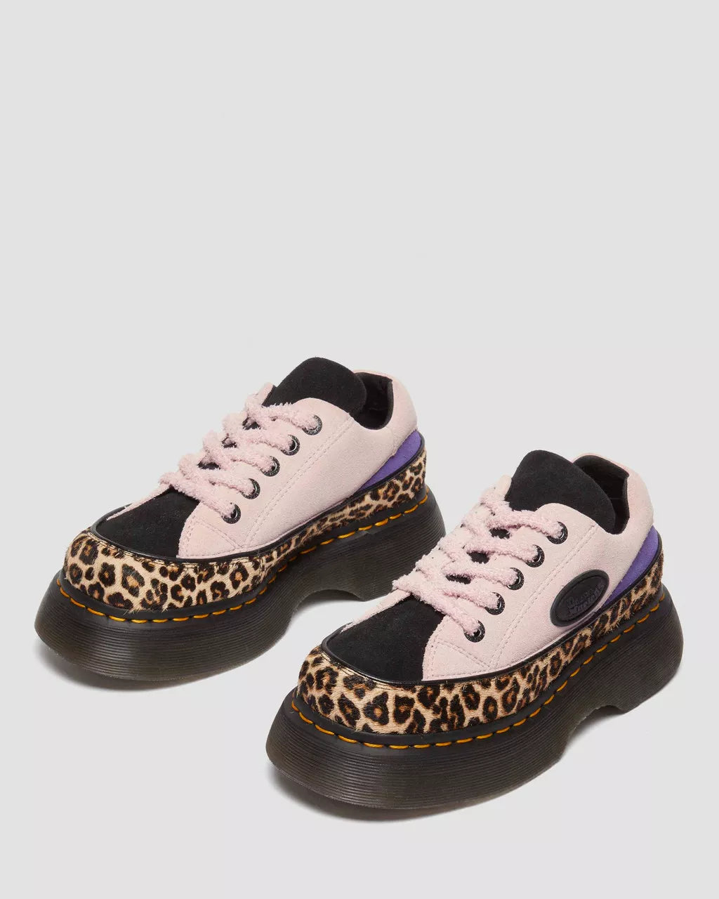 Buzz 5-Eye Leopard And Suede  Shoes