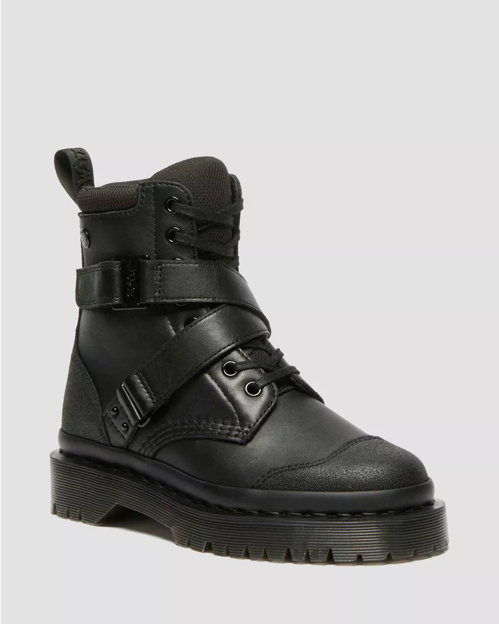 DR MARTENS 1460 BEX TECH STRAP LEATHER BOOTS