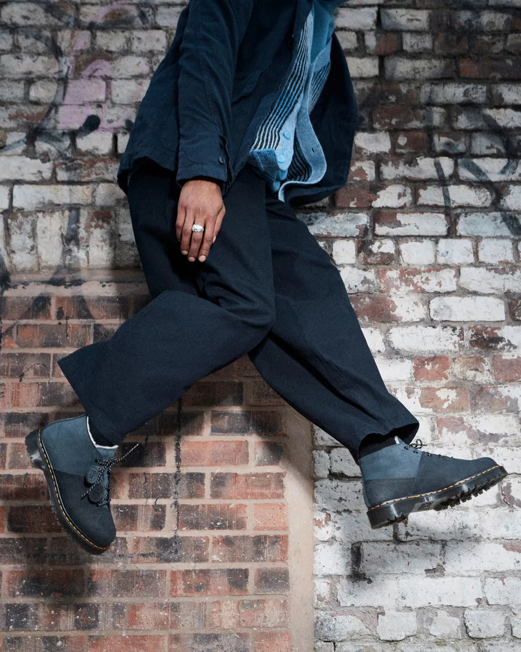 DR MARTENS Church Nubuck Leather Ankle Boots