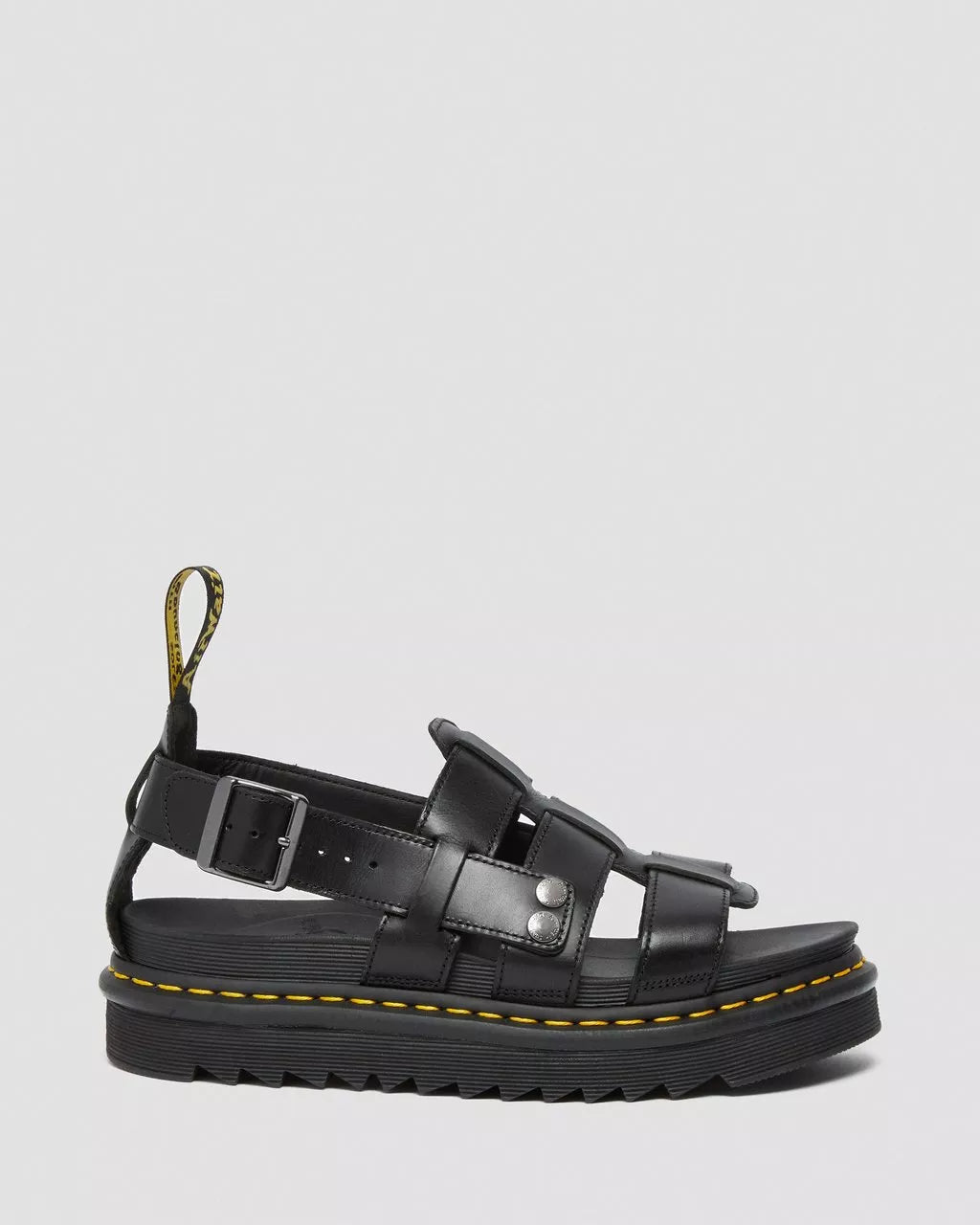 DR MARTENS TERRY LEATHER SANDALS