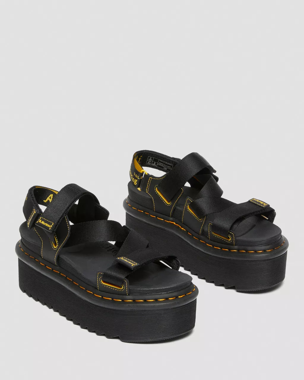 DR MARTENS Kimber Logo Webbing Strap Sandals