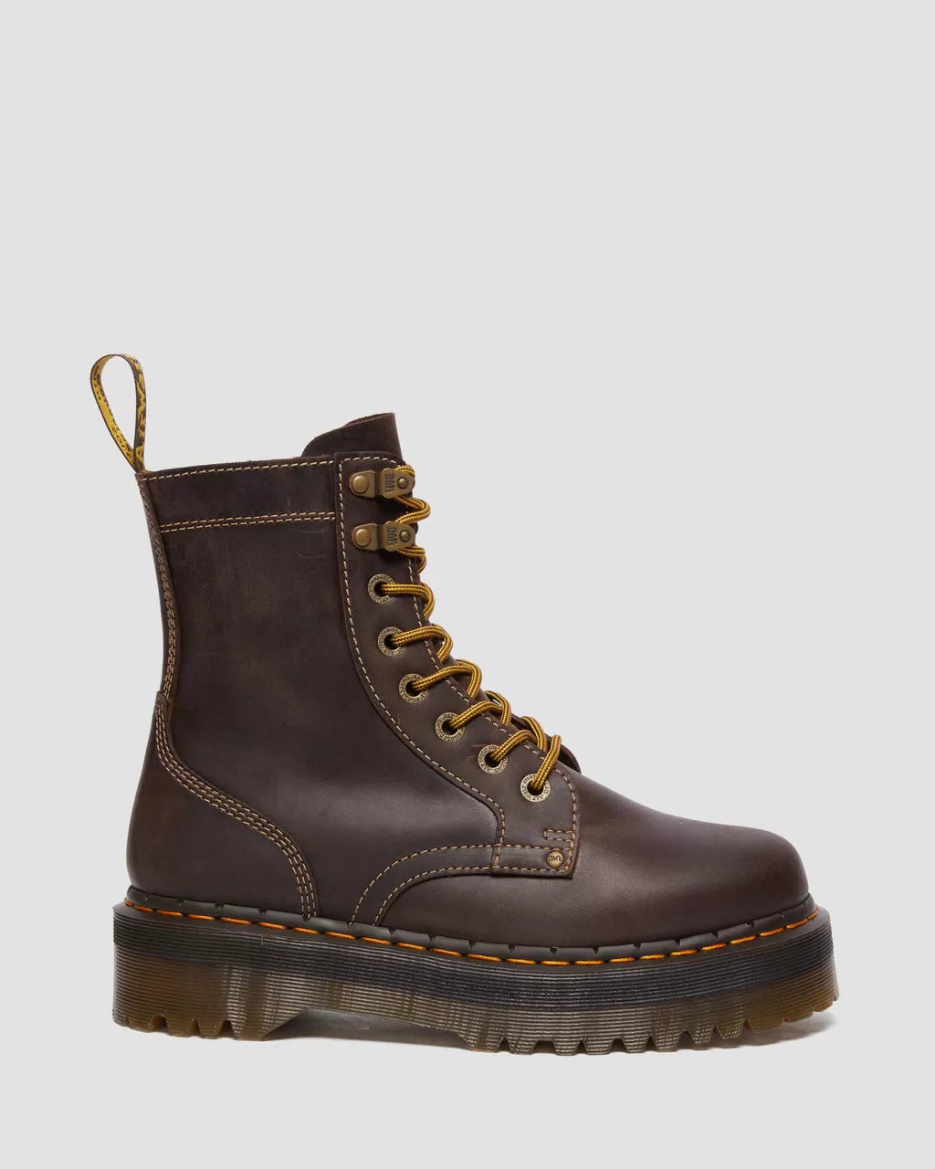 Jadon Boots Crazy Horse Leather Platforms