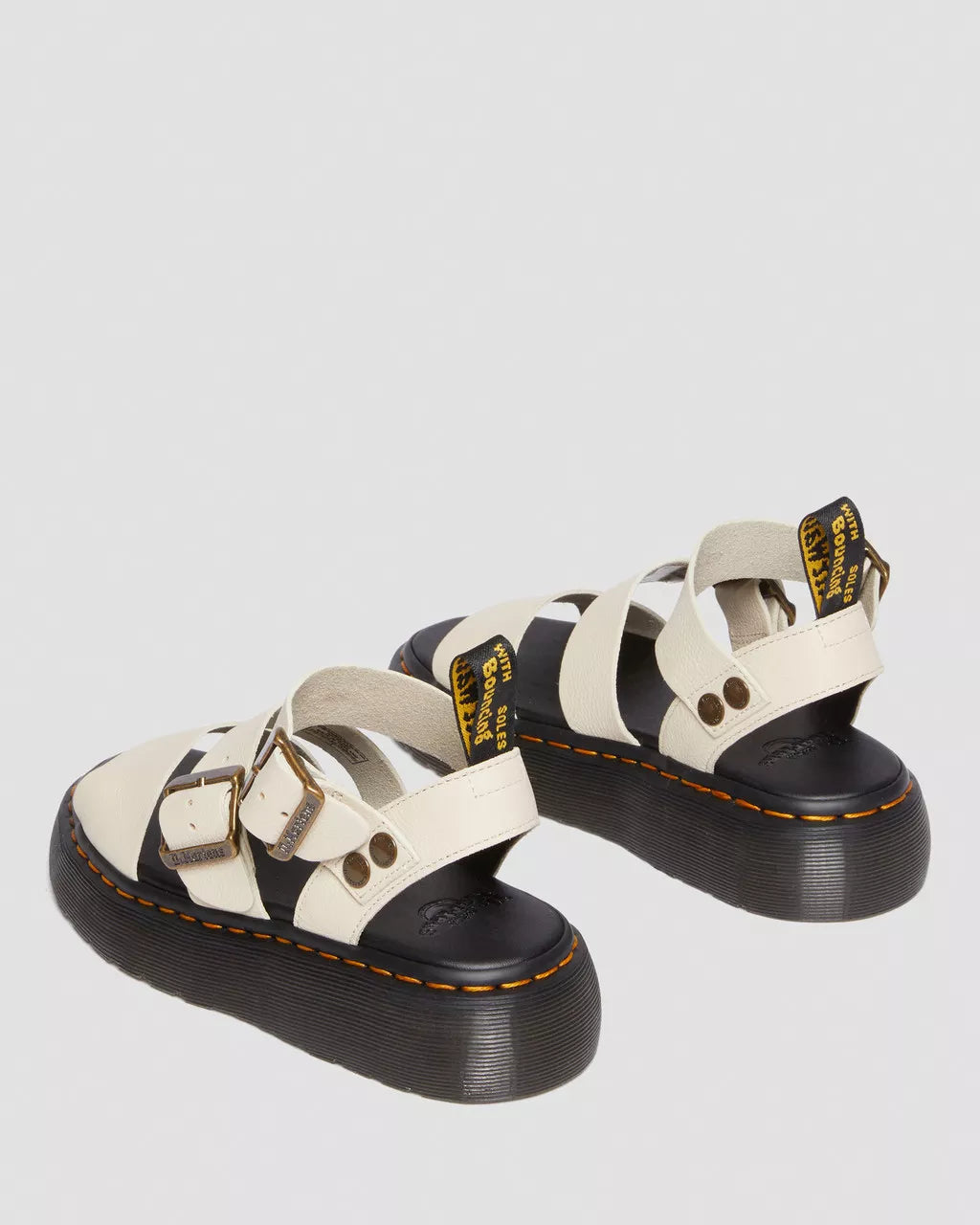 Gryphon Quad Leather Platform Sandals