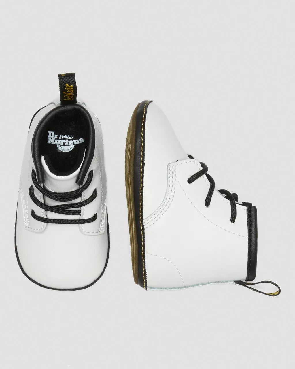 DR MARTENS Newborn 1460 Auburn Leather Booties