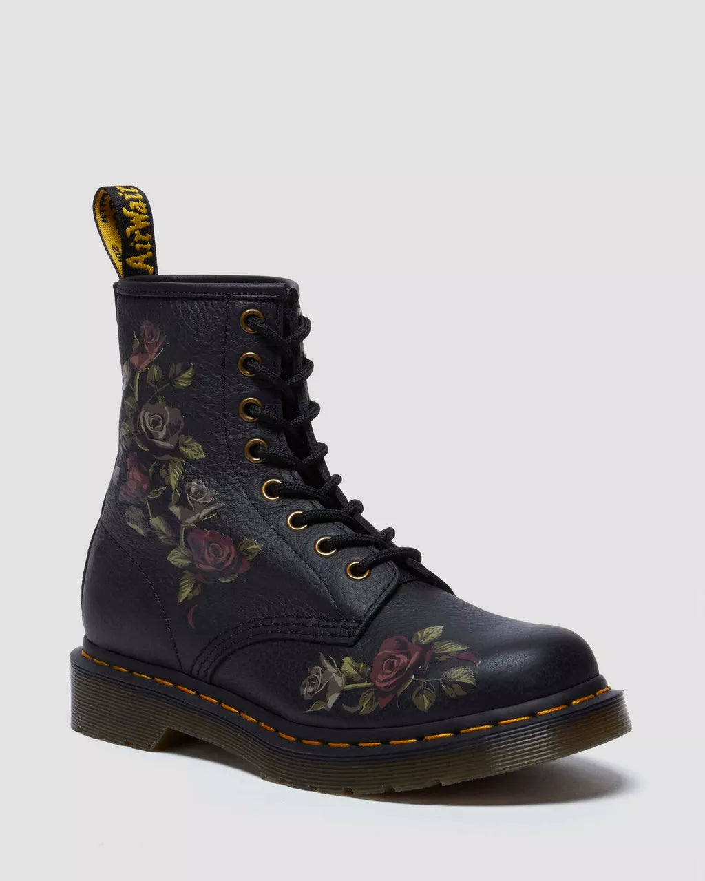 DR MARTENS 1460 Decayed Roses Leather Boots