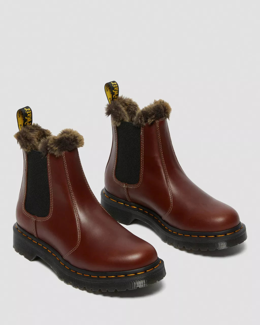 2976 Leonore Abruzzo Faux Fur Lined Chelsea Boots