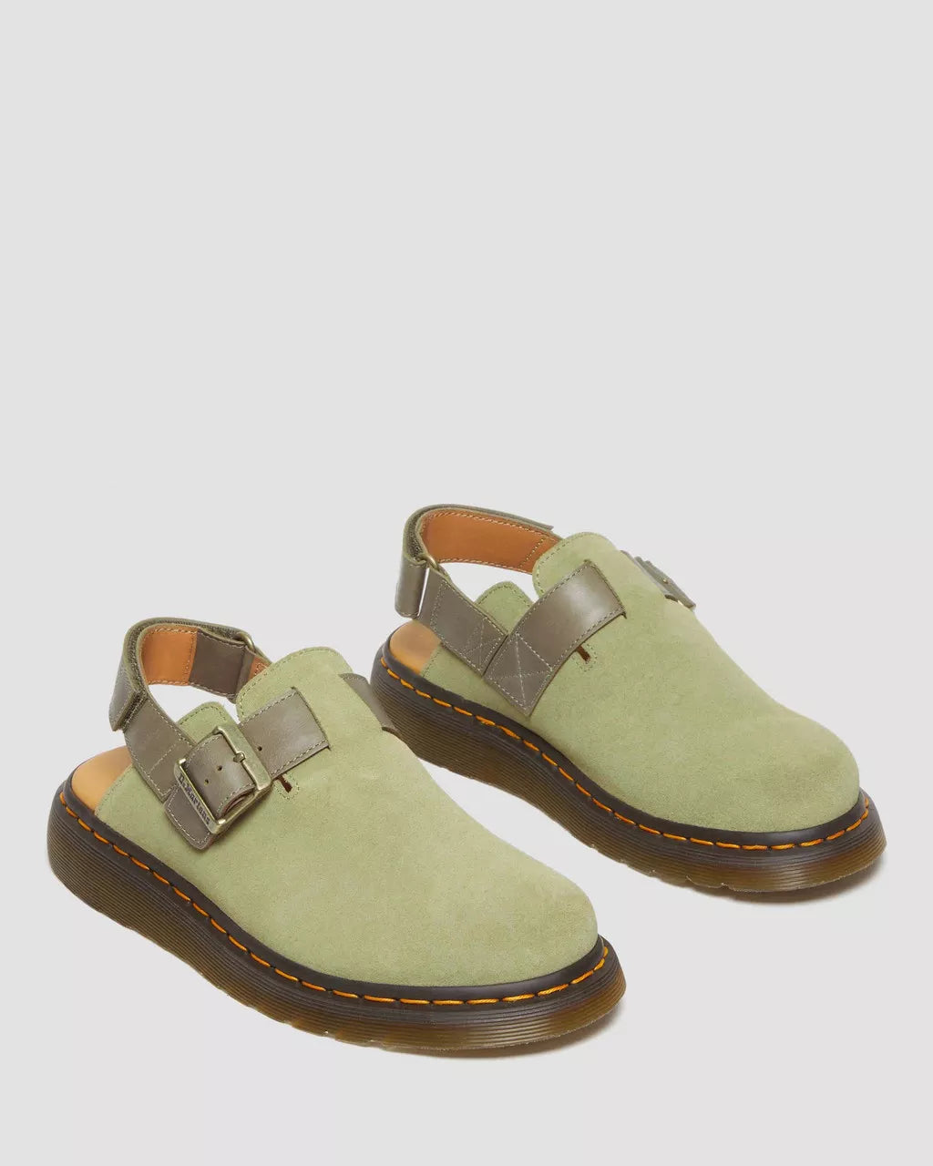 DR MARTENS Jorge II Suede &amp; Leather Slingback Mules
