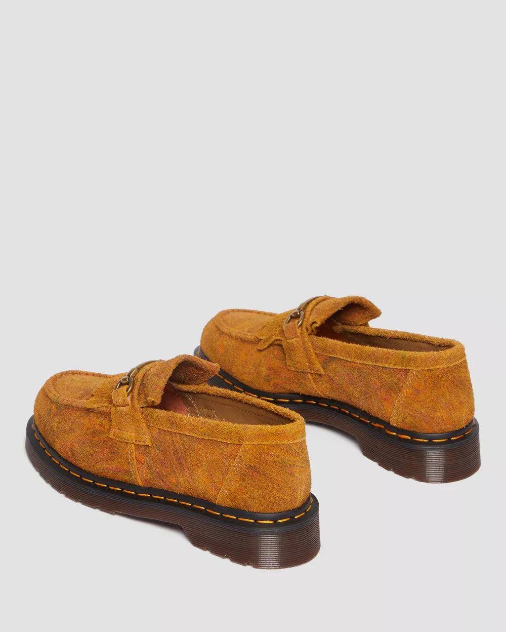 DR MARTENS Adrian Snaffle Marbled Suede Loafers