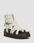 DR MARTENS Olson Tumbled Nubuck Leather Gladiator Zip Sandals