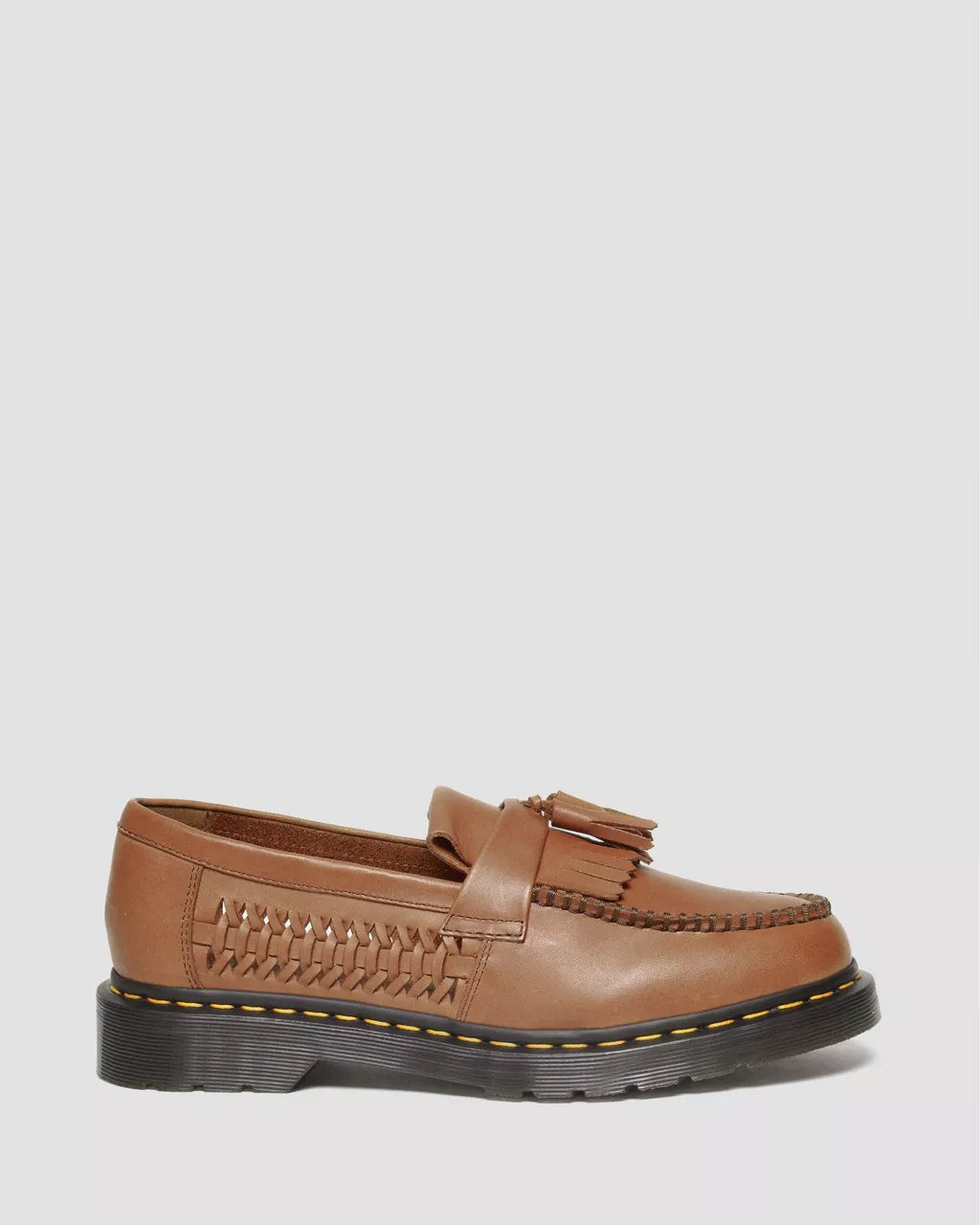 DR MARTENS Adrian Woven Leather Tassel Loafers