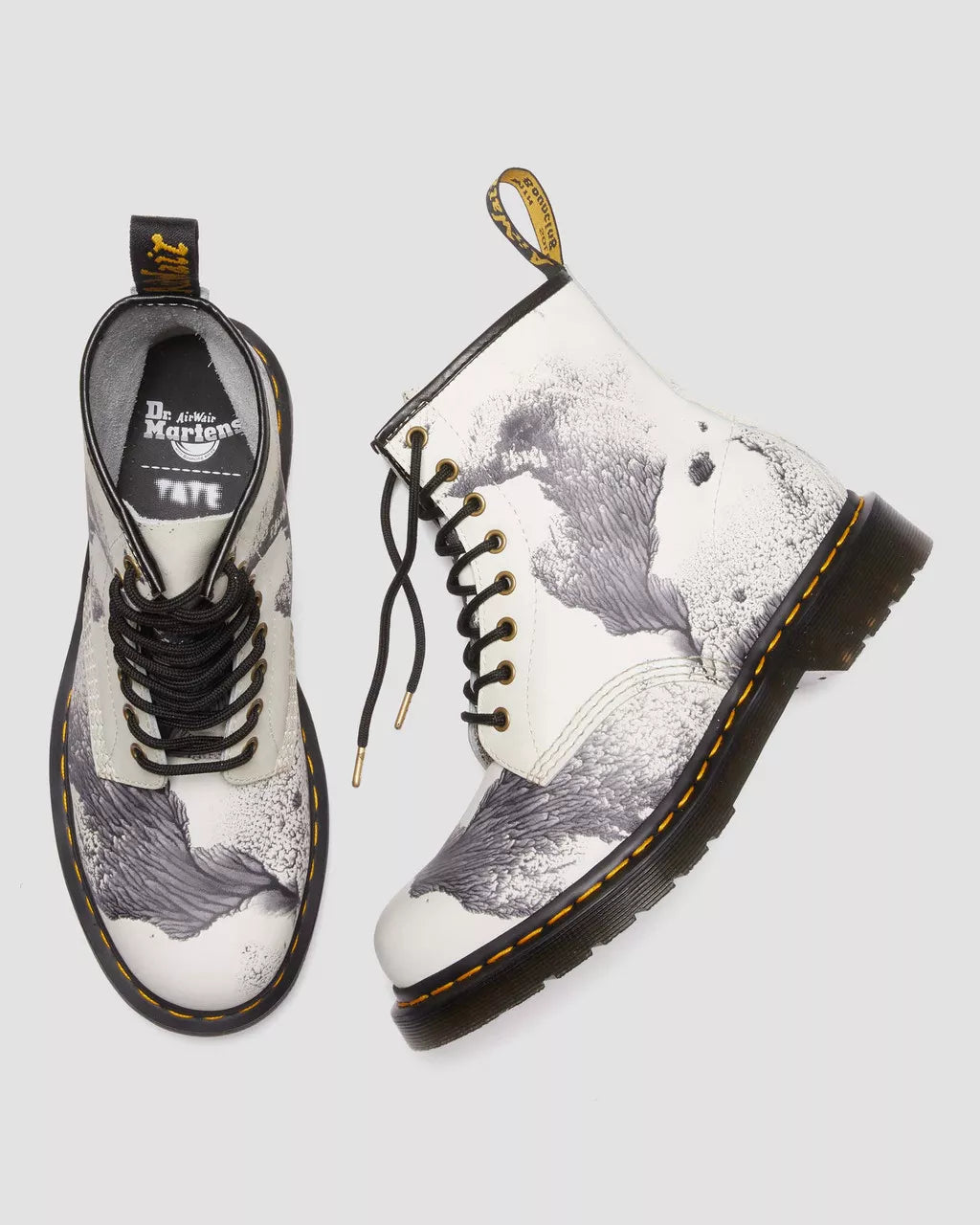 DR MARTENS 1460 Tate Decalcomania Leather Boots