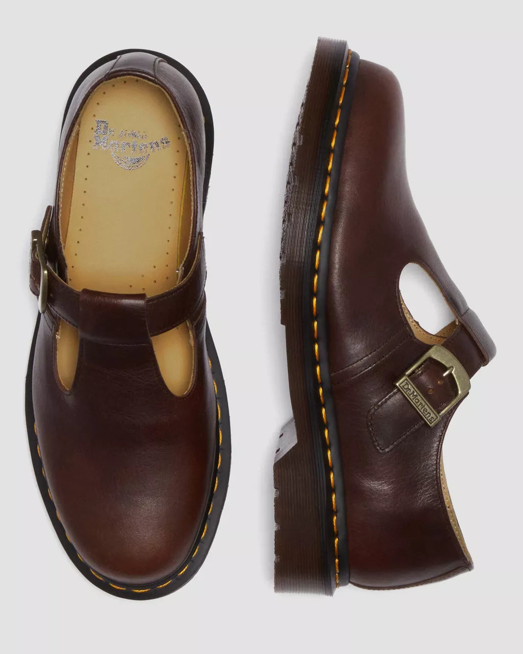 DR MARTENS T-Bar Regency Leather Mary Jane Shoes