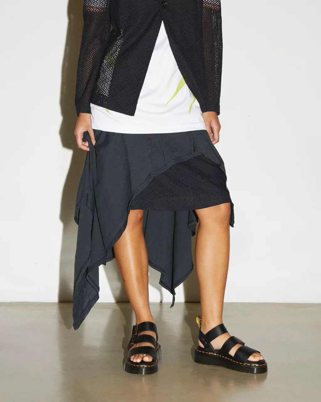 Gryphon Quad Leather Platform Sandals