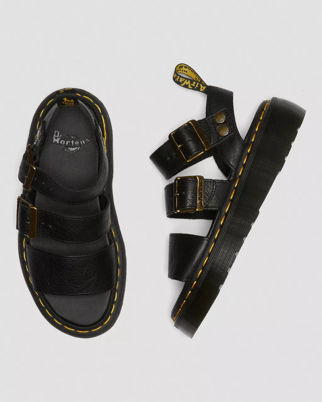 Gryphon Quad Leather Platform Sandals