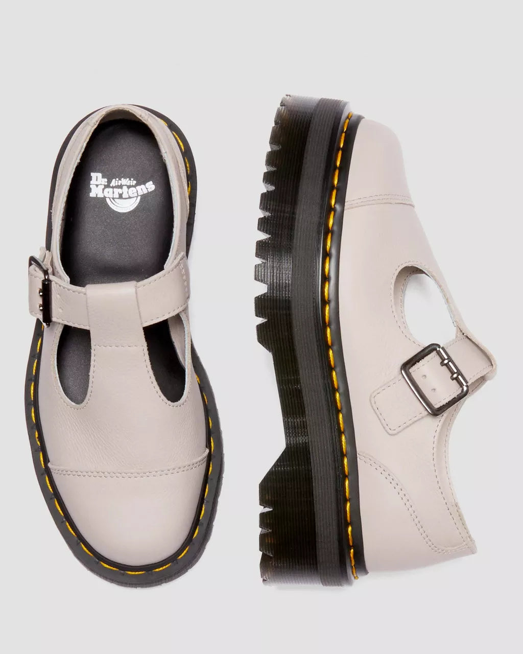 Bethan Pisa Leather Platform Mary Jane Shoes