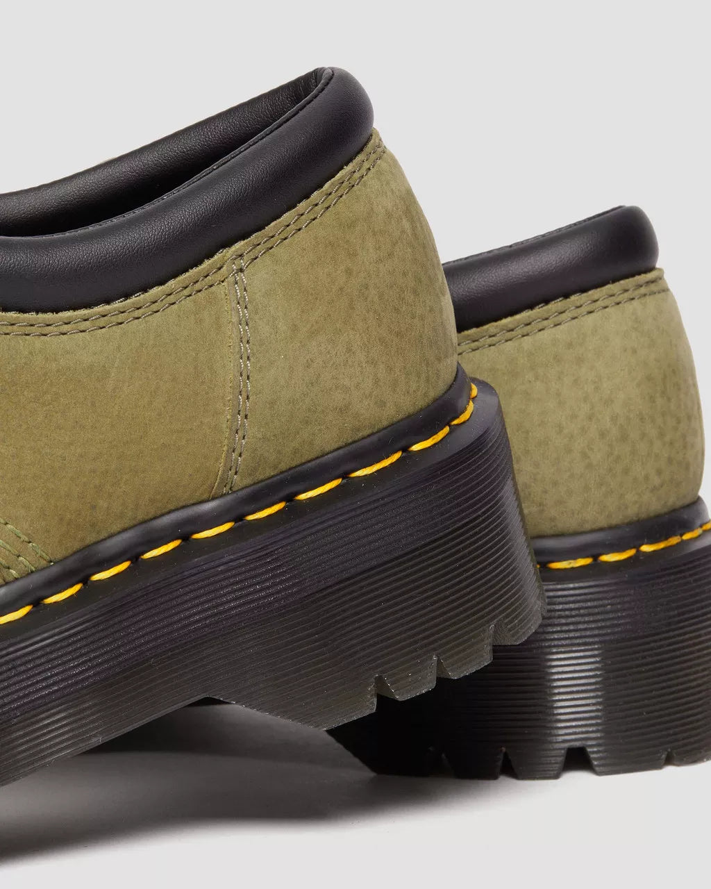 DR MARTENS 8053 Tumbled Nubuck Leather Platform Shoes