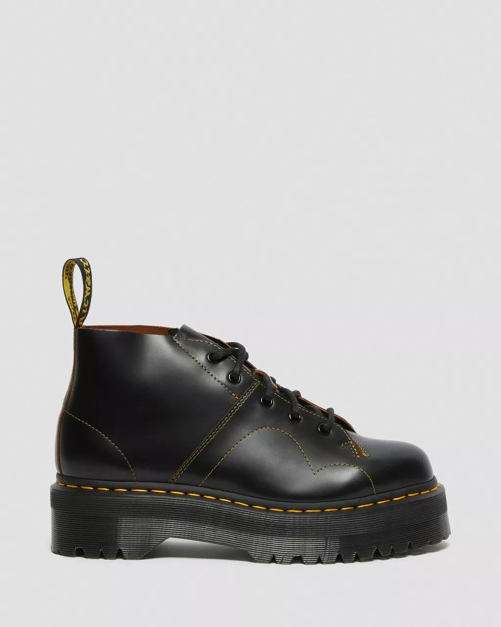 Church Quad Leather Platform Monkey Boots