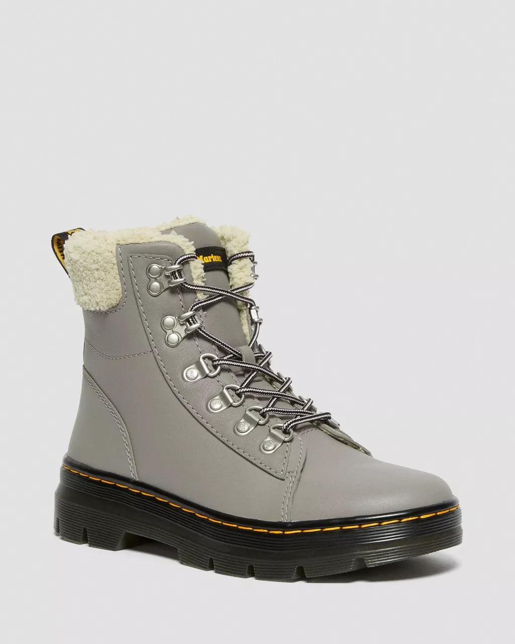 DR MARTENS Combs Faux Fur-Lined Utility Boots