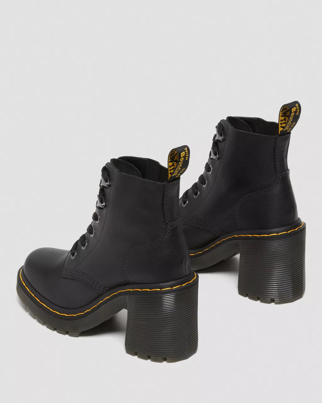 Jesy Sendal Leather Heels Black