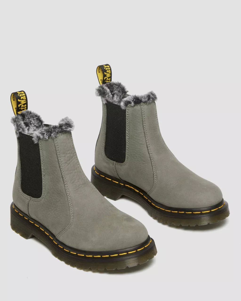 2976 Leonore Faux Fur Lined Nubuck Chelsea Boots