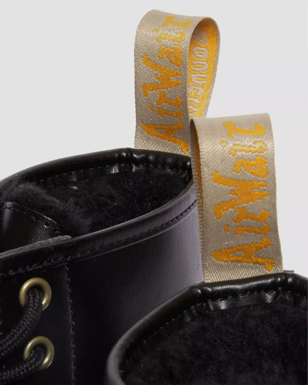 DR MARTENS Vegan 1460 Borg Lined Lace Up Boots