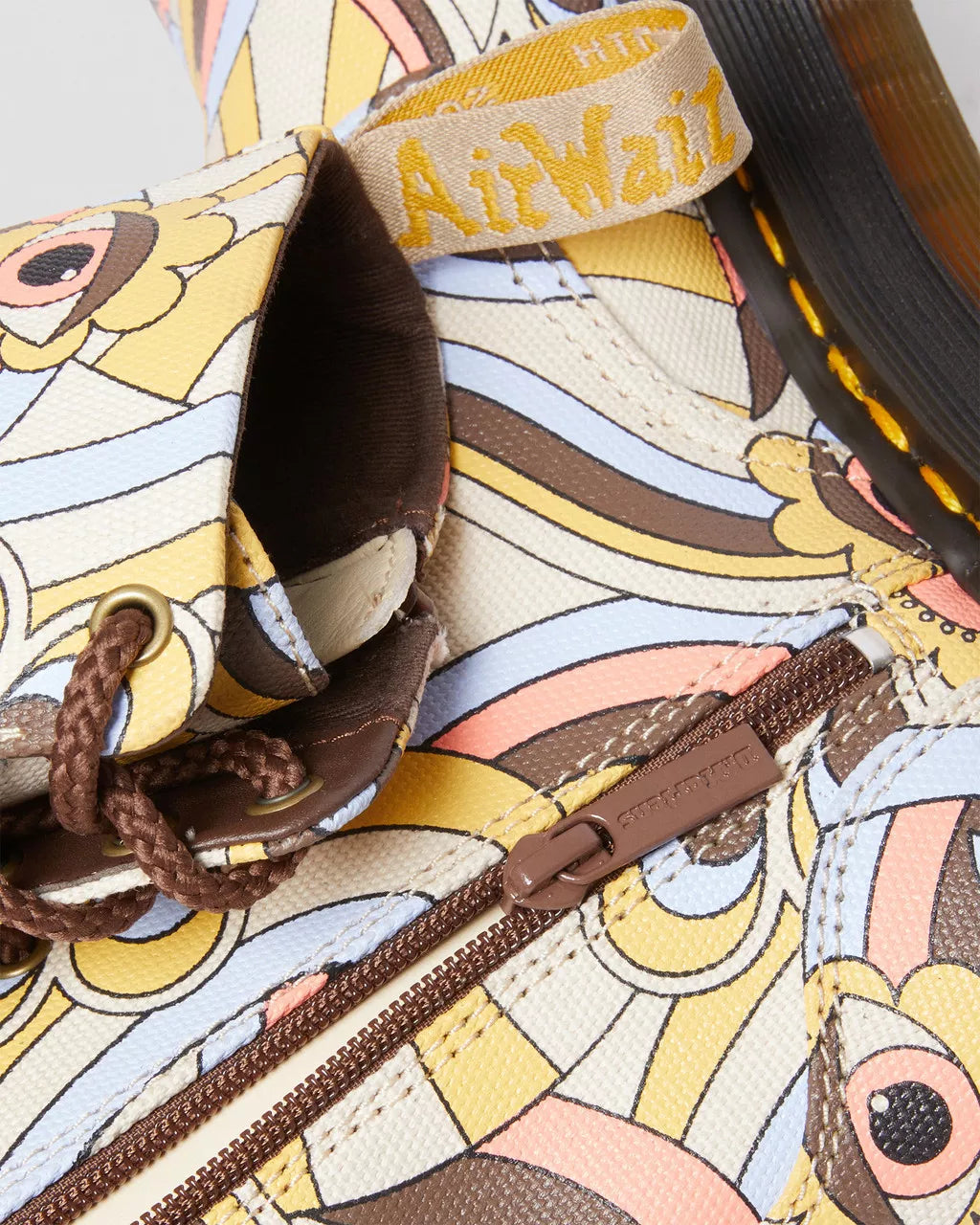 DR MARTENS Jadon Retro Ray Canvas Vegan Platform Boots