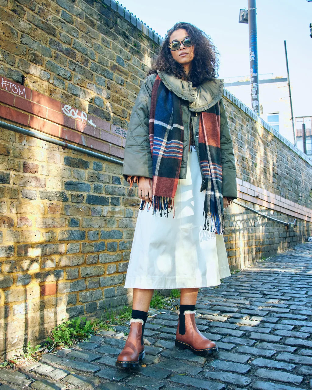 2976 Leonore Faux Fur-Lined Chelsea Boots