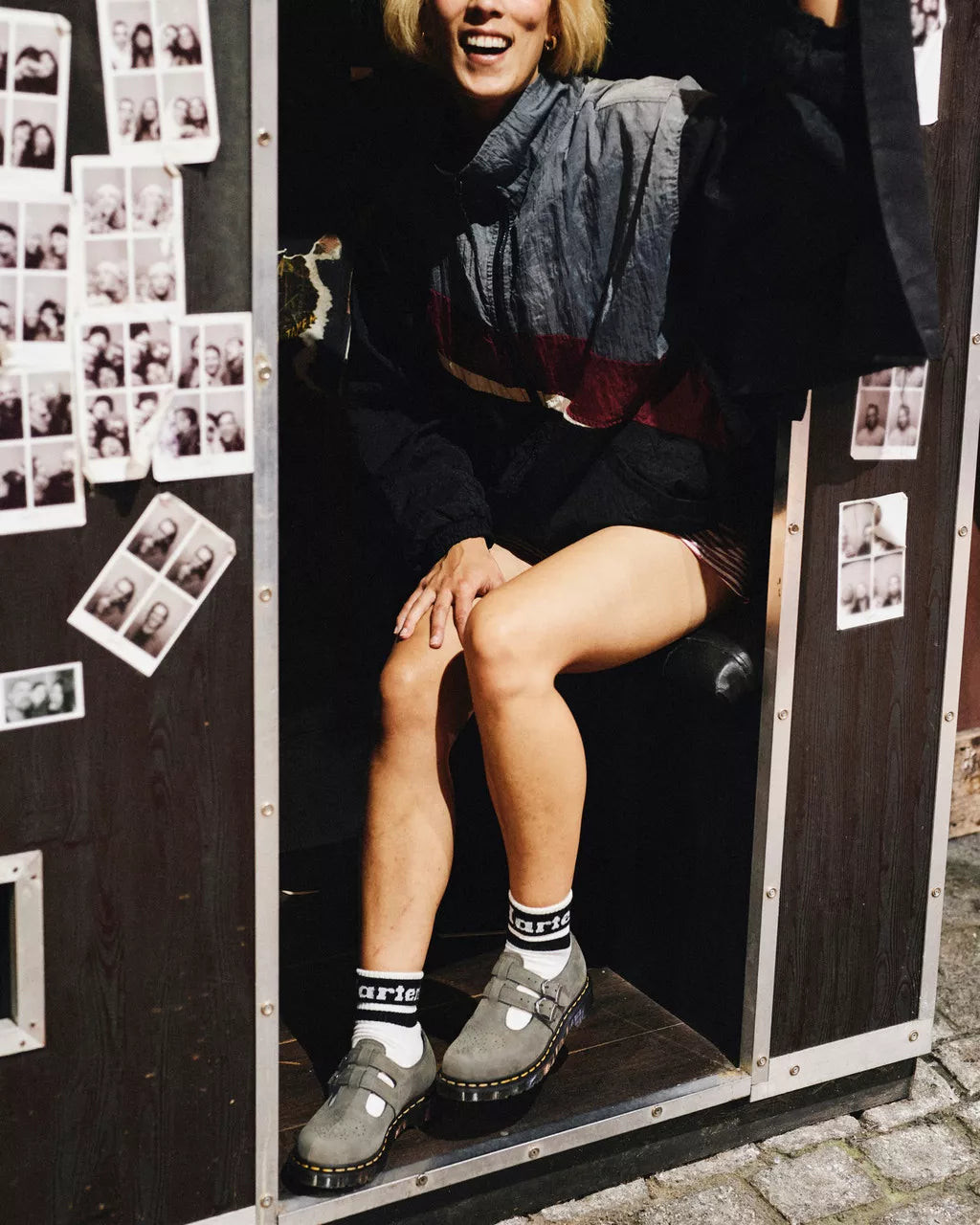 DR MARTENS 8065 Leather Mary Jane Shoes
