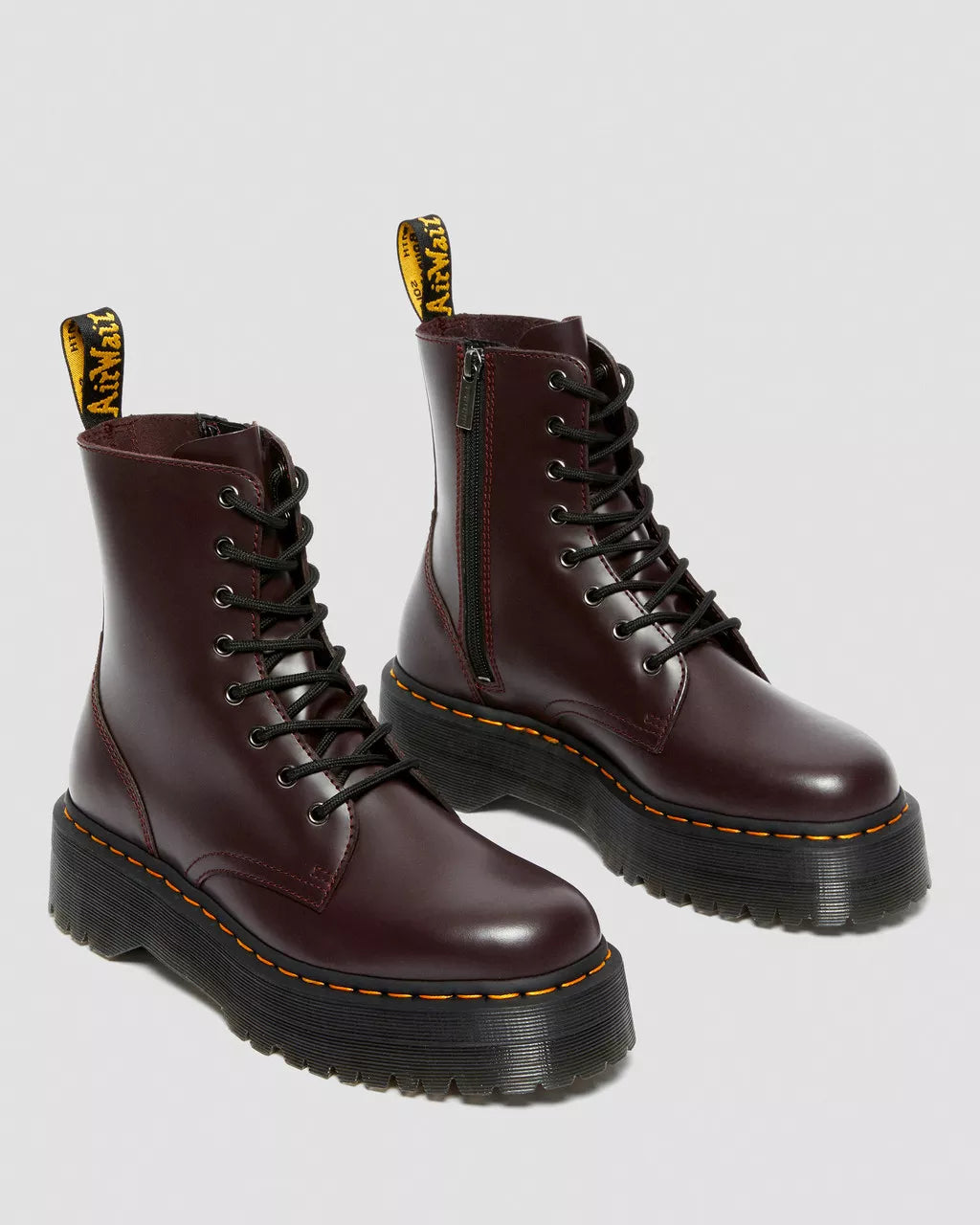 Jadon Smooth Leather Platform Boots