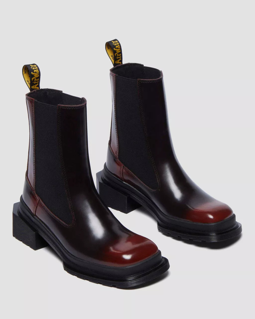 Maybole Square Toe Leather Chelsea Boots