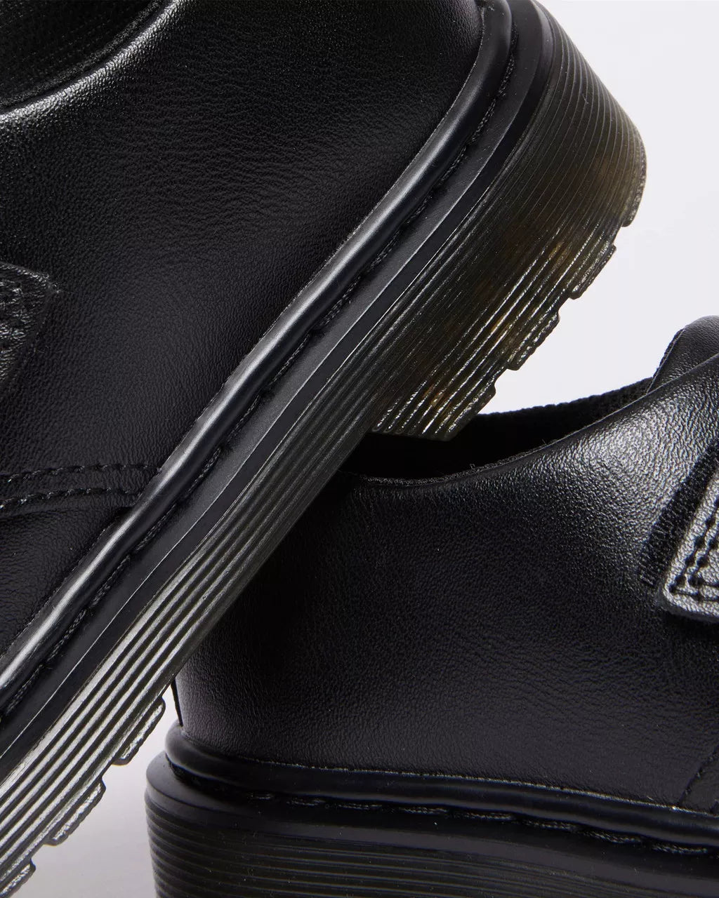 DR MARTENS Junior Kamron Leather Strap Velcro Oxford Shoes