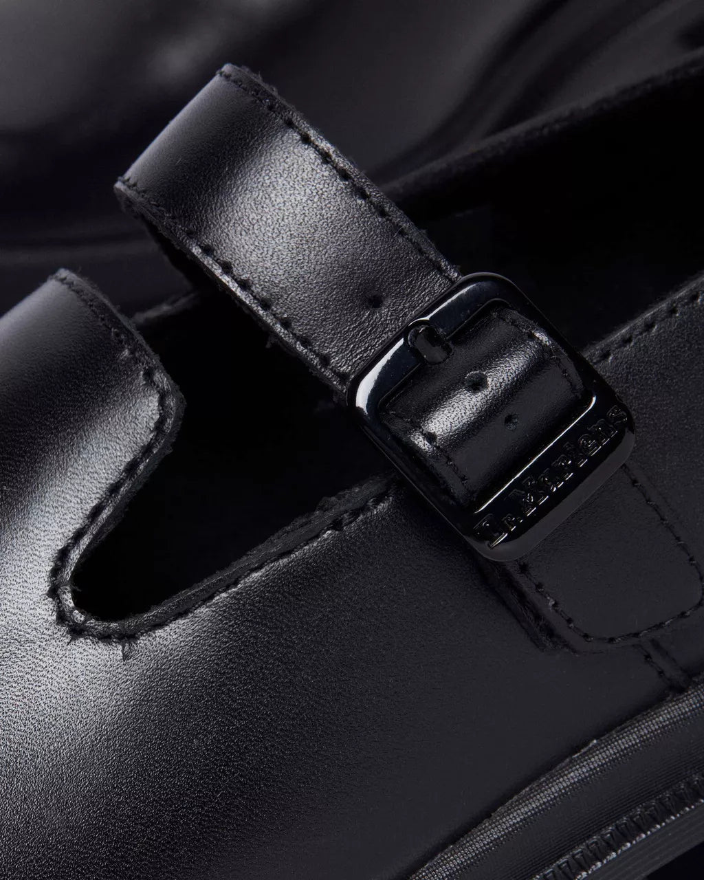 Maybole Square Toe Leather Mary Jane Shoes