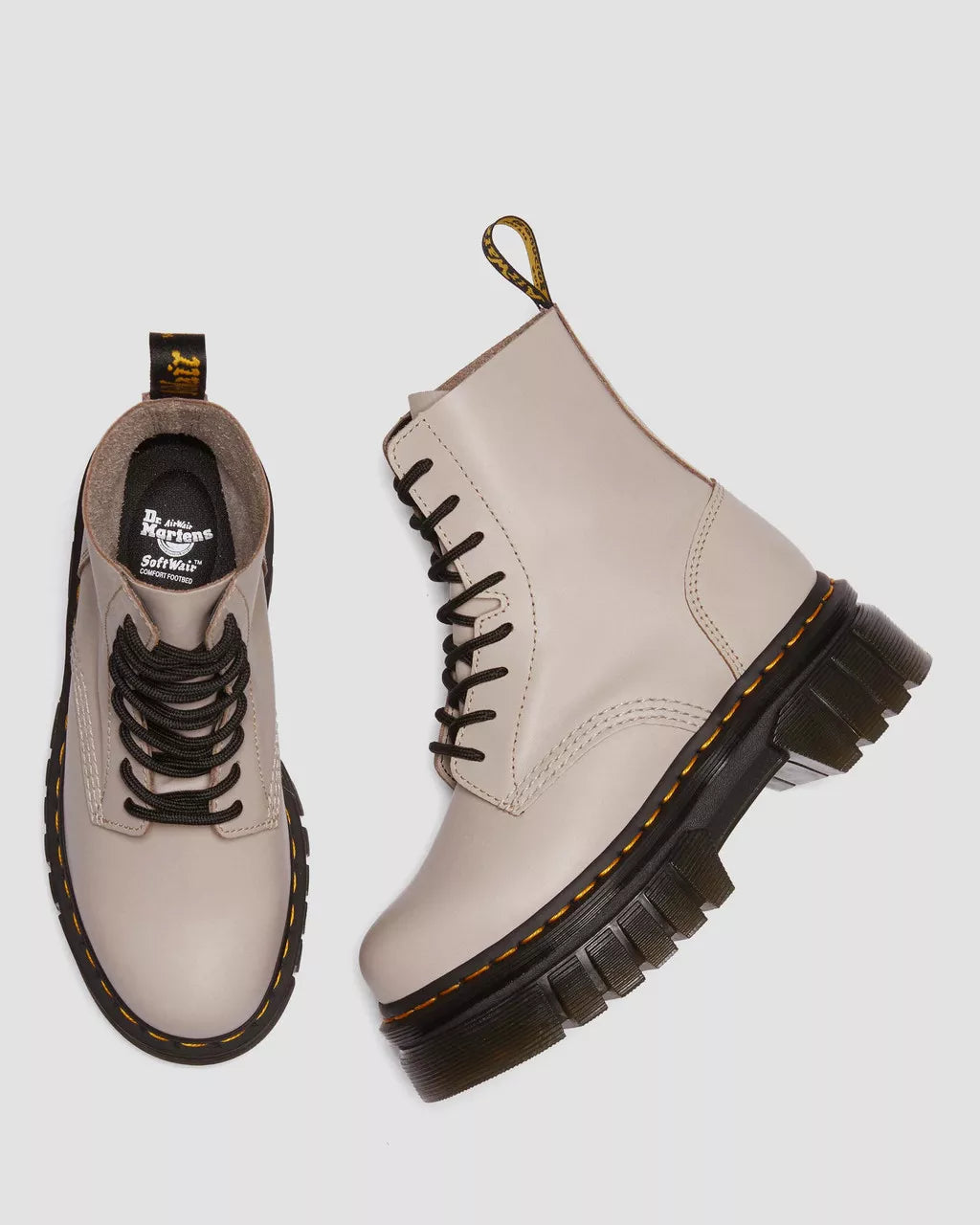 DR MARTENS Audrick Nappa Lux Platform Ankle Boots