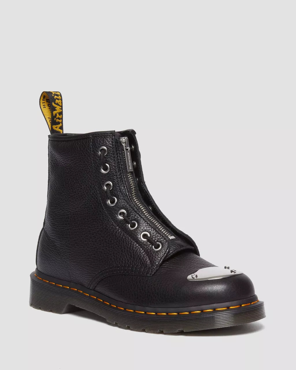 DR MARTENS 1460 Toe Plate Lunar Leather Jungle Zip Boots