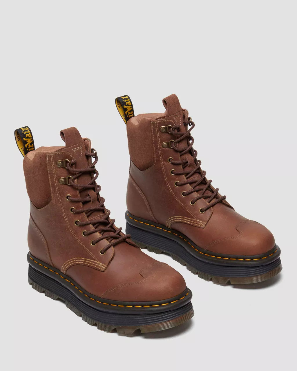 Zebzag Suede &amp; Leather Casual Lace Up Boots