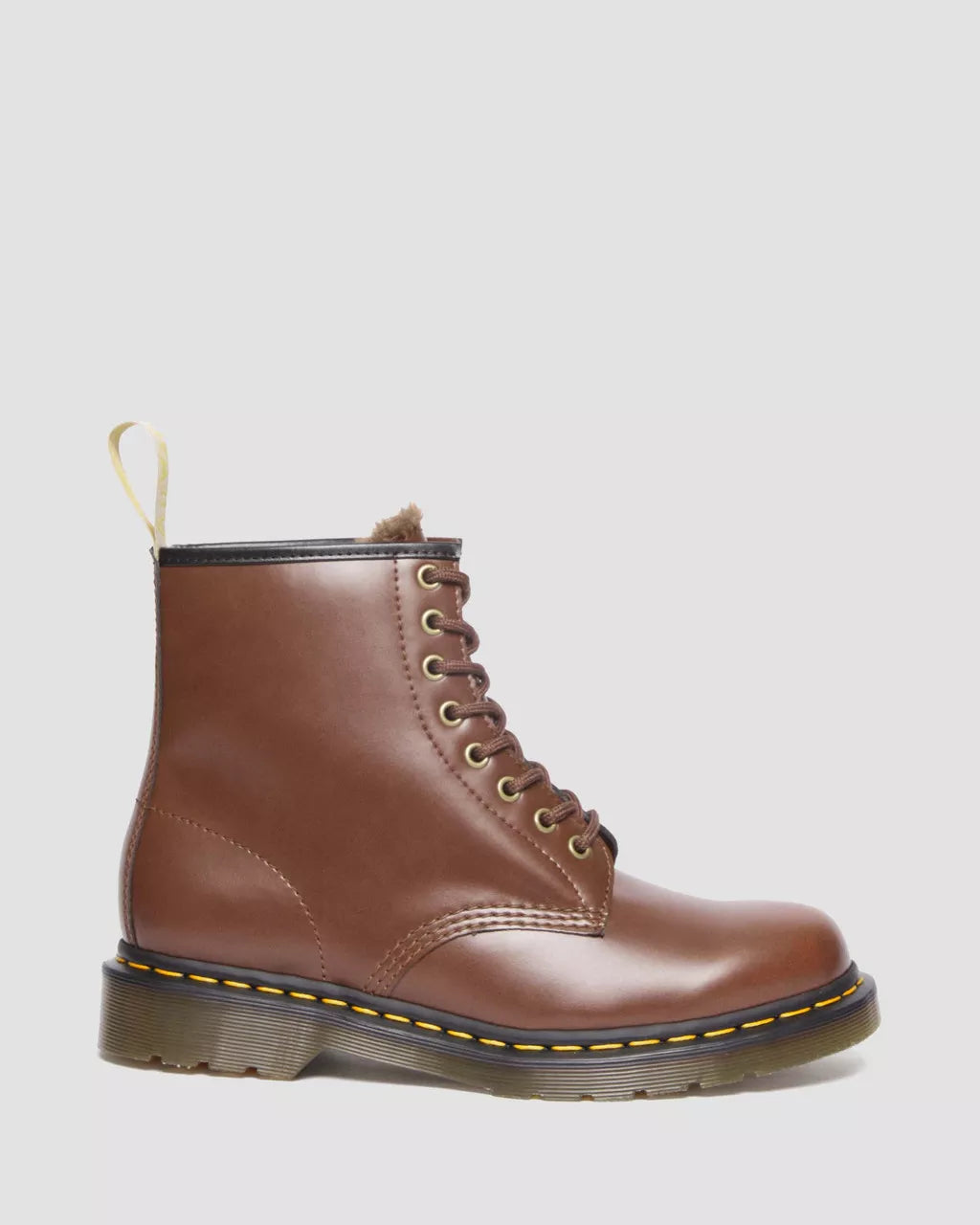 DR MARTENS Vegan 1460 Borg Lined Lace Up Boots