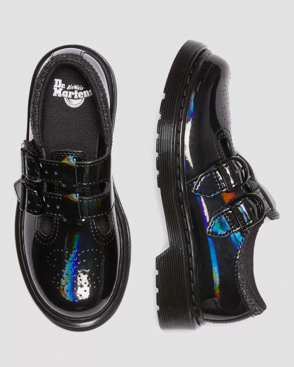 DR MARTENS Junior 8065 Rainbow Mary Jane Shoes