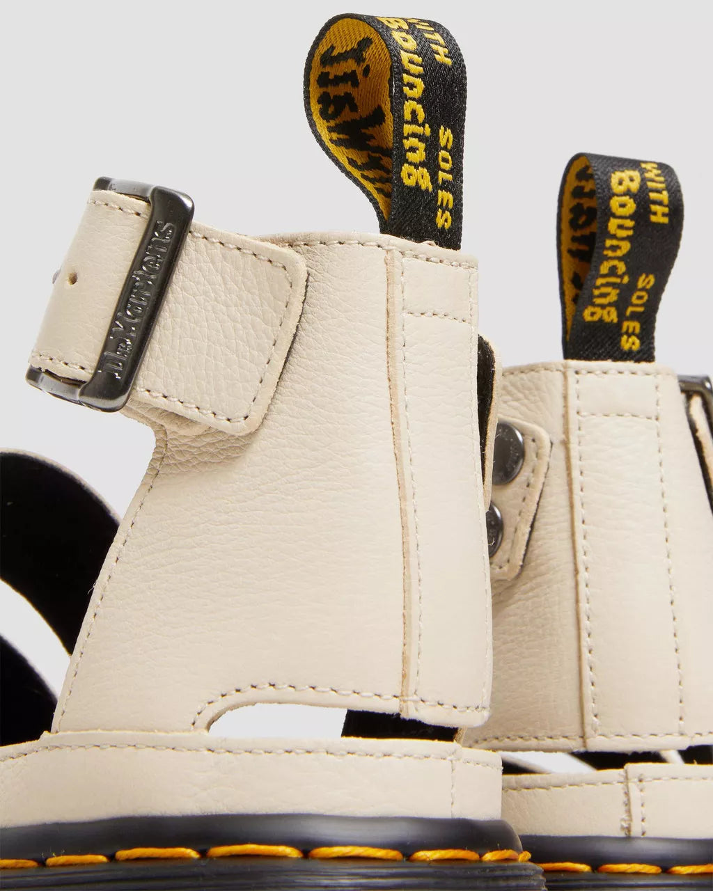 DR MARTENS Clarissa II Pisa Leather Strap Platform Sandals