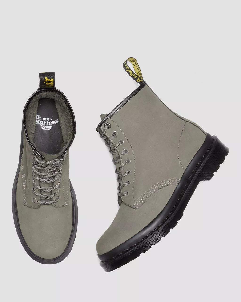 DR MARTENS 1460 Milled Nubuck Leather Lace Up Boots
