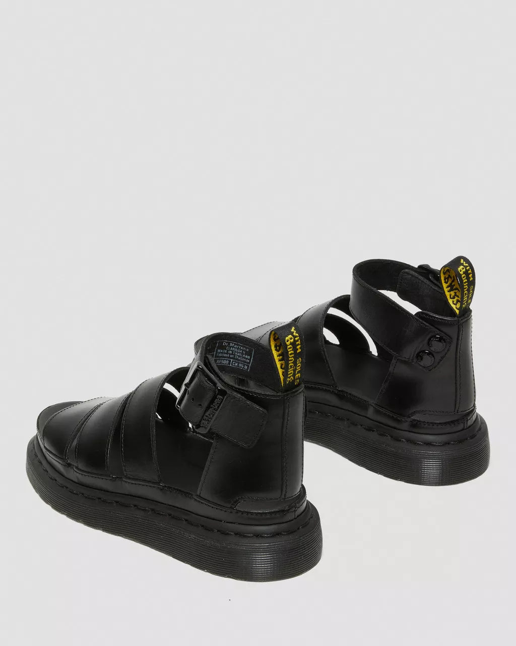 DR MARTENS CLARISSA II LEATHER STRAP SANDALS