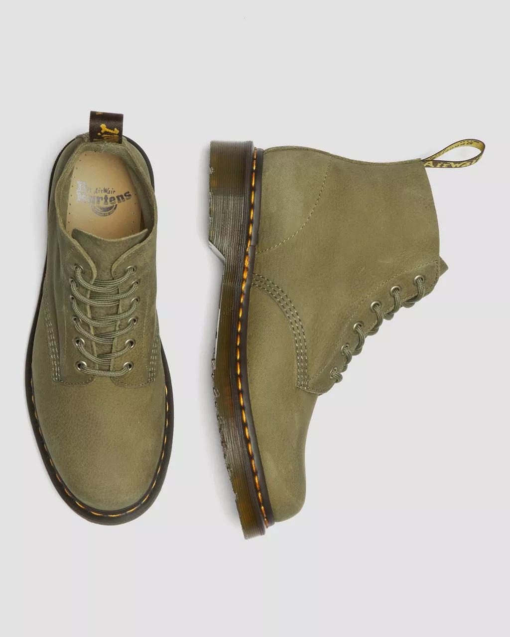 DR MARTENS 101 Tumbled Nubuck Leather Ankle Boots