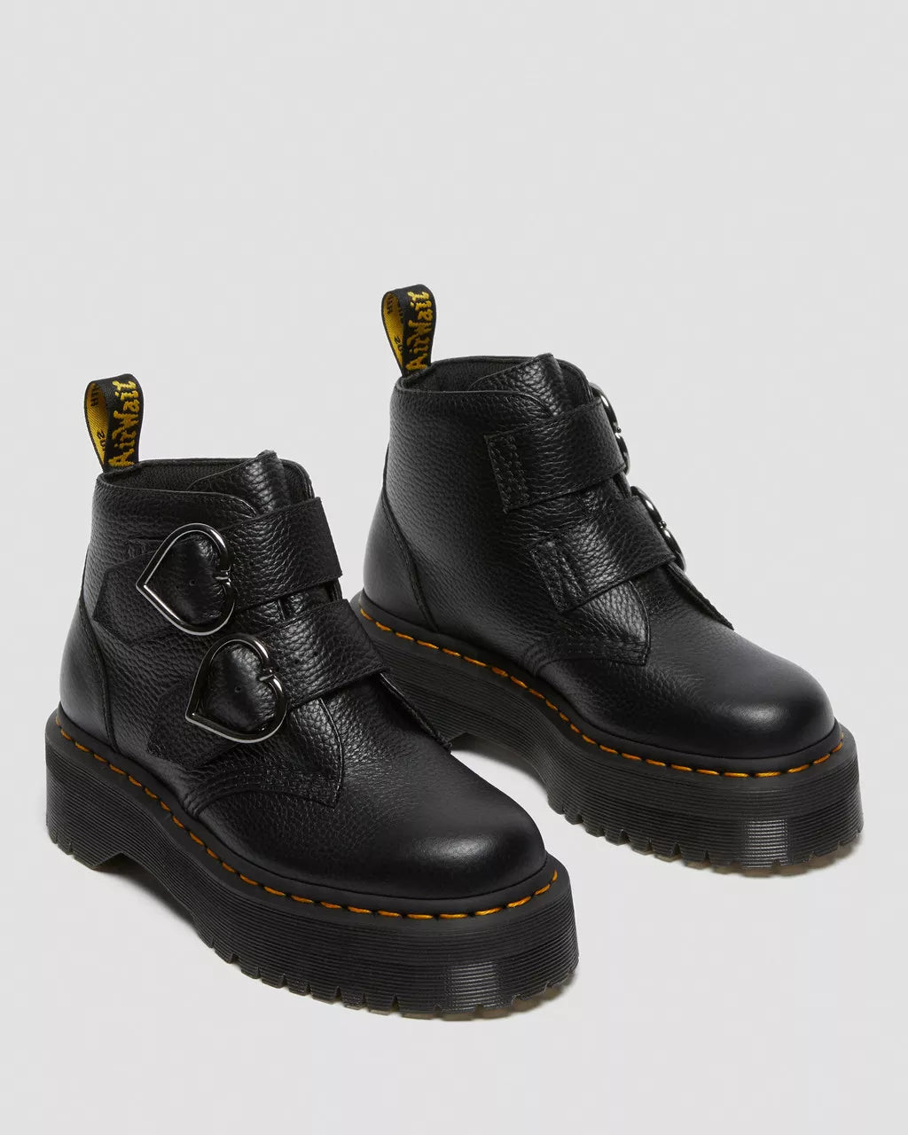 DR MARTENS Devon Heart Leather Platform Boots