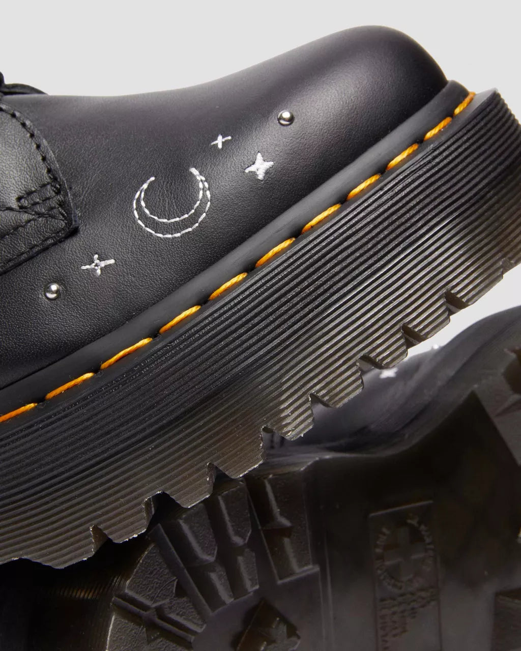 JADON CELESTIAL MOTH EMBROIDERED PLATFORM BOOTS