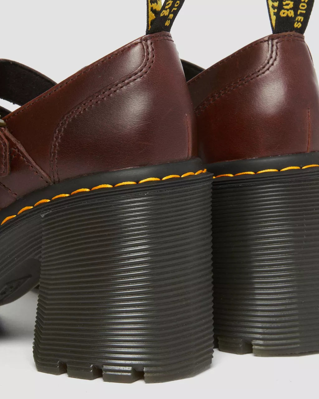 DR MARTENS Eviee Leather Mary Jane Heeled Shoes