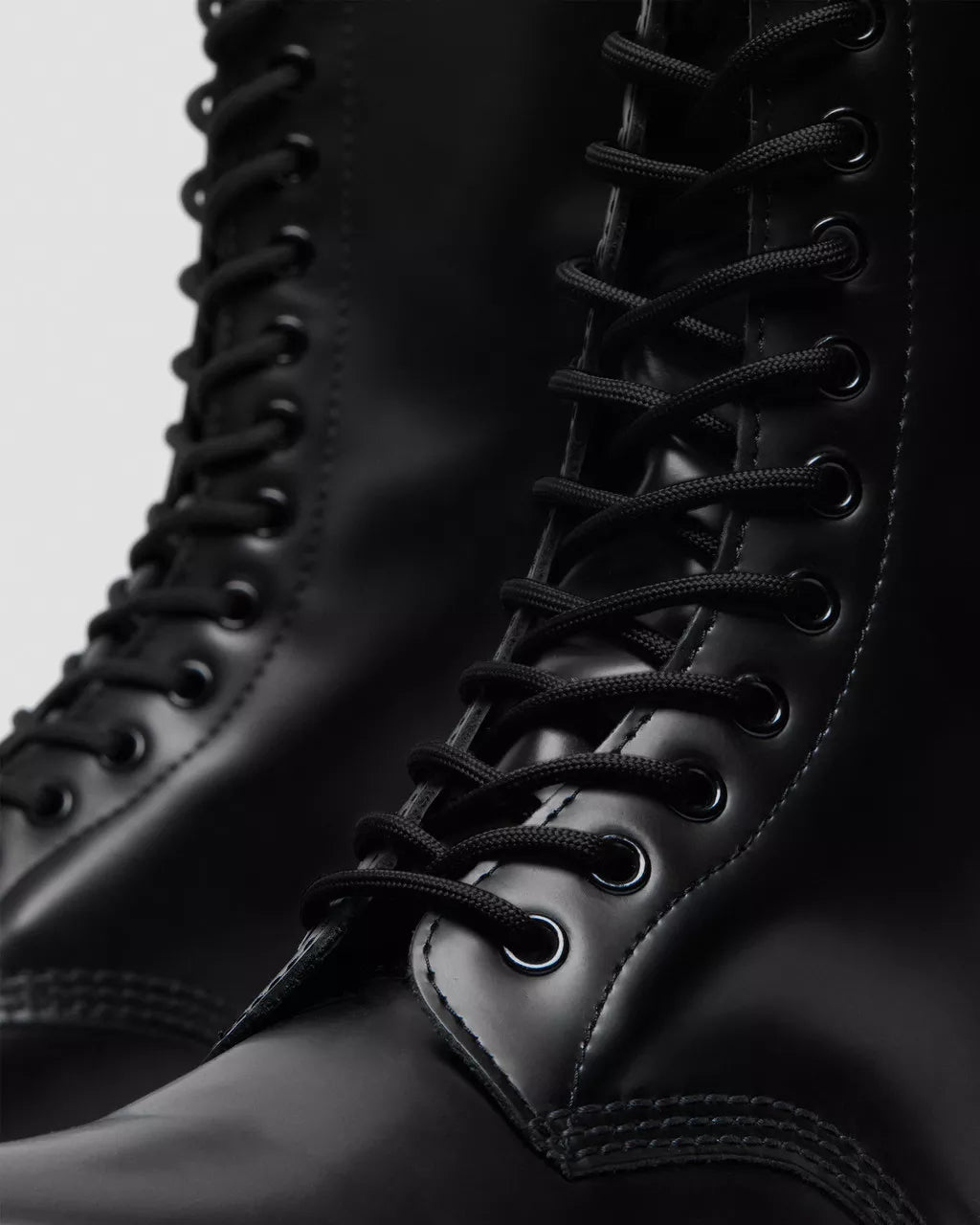 1914 Smooth Leather High Lace Up Boots