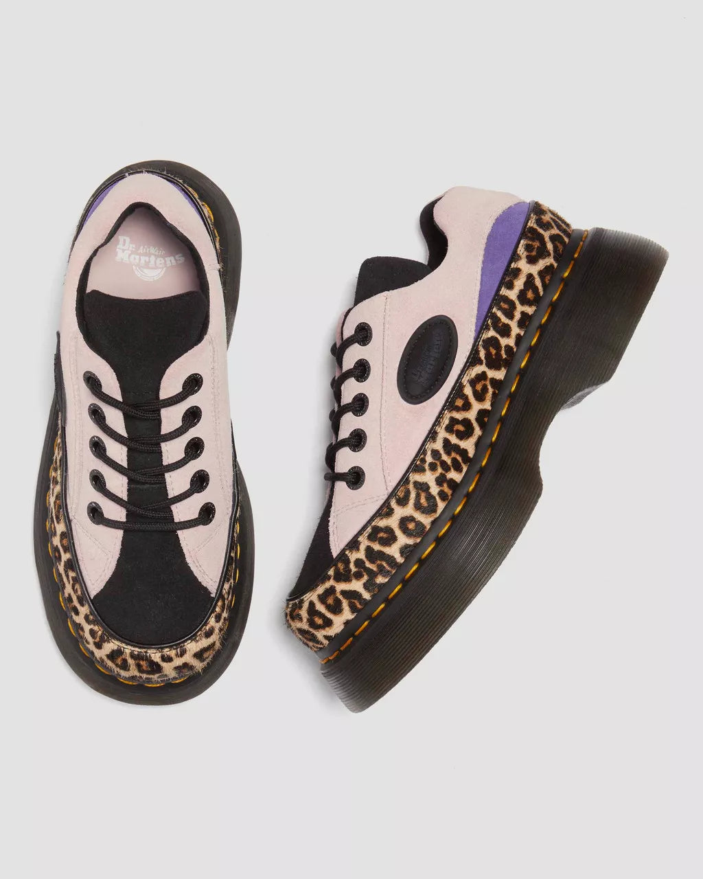 Buzz 5-Eye Leopard And Suede  Shoes